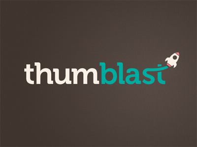 Thumblast Logo logo mobile pink rocket thumblast v2