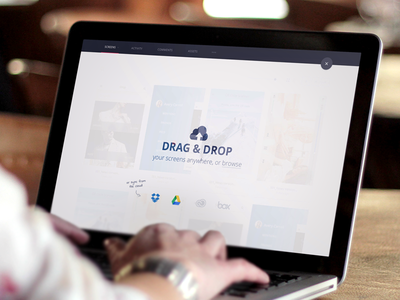 Drag & Drop app drag drop invision project prototyping screens ui upload v5 web web app