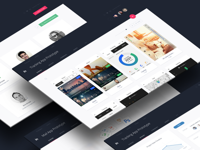 InVision v5 app comments dark invision material project prototyping screens tiles ui v5 web app