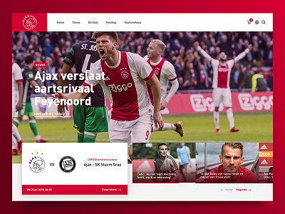 Redesign Ajax Football Club Homepage