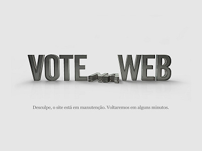 Votenaweb Manutenção Site maintenance site