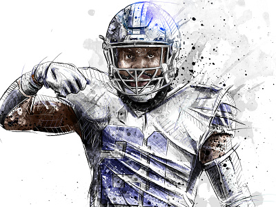 Broncos Vs. Panthers for Bleacher Report by Michael B. Myers Jr. on Dribbble