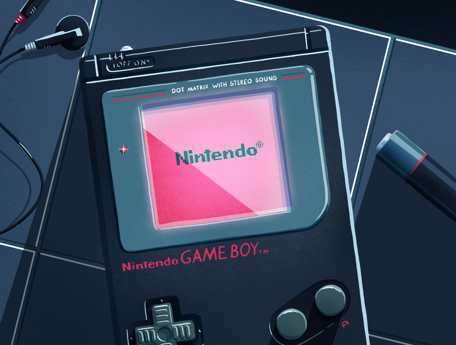 Nintendo Game Boy Illustration 3/4 by Sergio Ingravalle on Dribbble