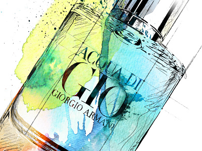 Fragrance Illustration: Acqua Di Gio By Giorgio Armani