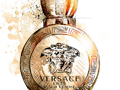 Fragrance Illustration: Versace by Sergio Ingravalle on Dribbble