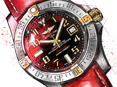 Luxury Watch Illustration: Breitling