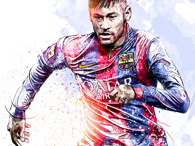 Sport Illustration: Neymar