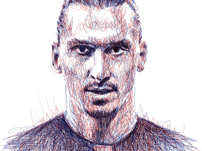 Scribble Portrait: Ibrahimovic