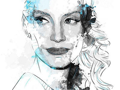 Digital Portrait Illustration: Jessica Chastain by Sergio Ingravalle on ...