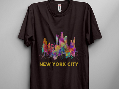 New York City T Shirt Design by Tutul Hossain on Dribbble