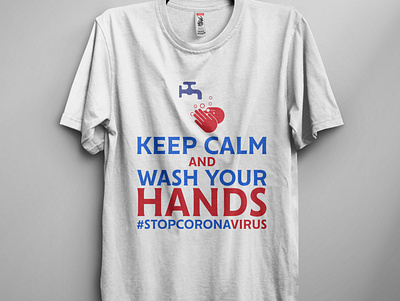 Keep Calm and Wash Your Hands T Shirt Design calm clean coronavirus covid19 hands illustraion stopcoronavirus tshirt tshirtdesign tshirts vector