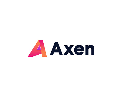 Logotype with Symbol Axen Modern Logo and Brand Design (unused)