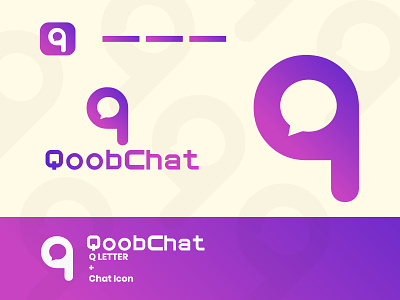 QoobChat Q Letter logo design (unused) chat logo letter logo mark message logo monogram q q chat logo q letter logo q logo qoobchat symbol typography