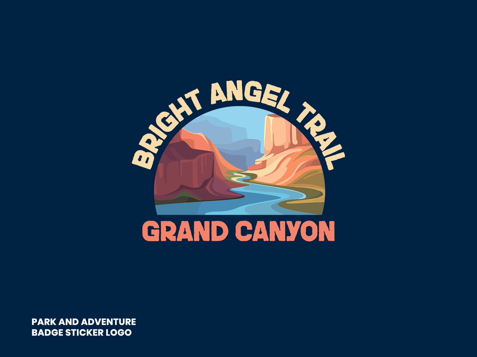 Death Valley Grand Canyon Badge Sticker Patch Logo design by Tutul ...