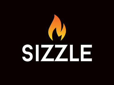 Sizzle Logo Flame Logo awesome logo brand brand identity branding colorful creative logo fire flame logo grill logo logodesign logotype modern simple logo sizzle sizzlelogo
