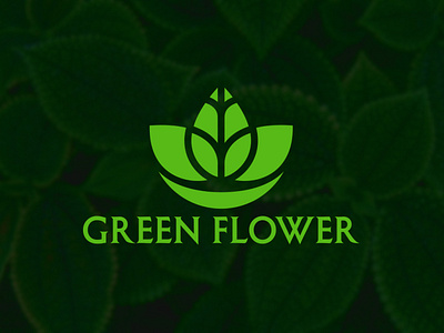 Green Flower Logo Design For Business brand brand identity branding business logo colorful creative logo flat logo graphicdesign logo design logo hashtags logo maker logotype professional logo