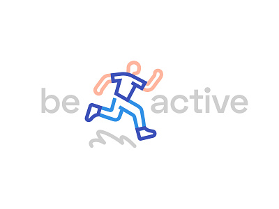 Be active adobe branding health illustration illustrator logo sport vector