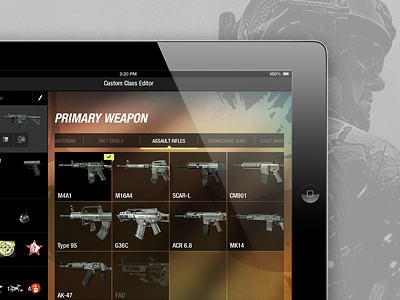 Call of Duty Elite - iPad app callofduty cod elite ipad mw3 retina weapon