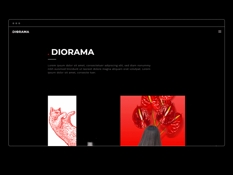 Diorama - A Bold Portfolio Theme for Agencies and Freelancers art portfolio brand branding creative creative agency creative design creative portfolio design designer portfolio freelance portfolio graphic design typography ui uidesign ux web web design website wordpress wordpress design