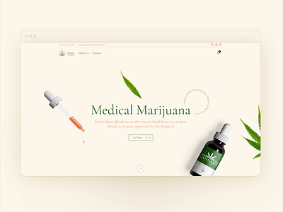 Medical Marijuana brand branding creative creative design design marijuana medical ui ux web website