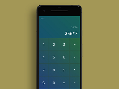 Calculator Webapp calc calculator calculator app calculator ui daily ui dailyui design html5 ui web design webapp webdesign website design