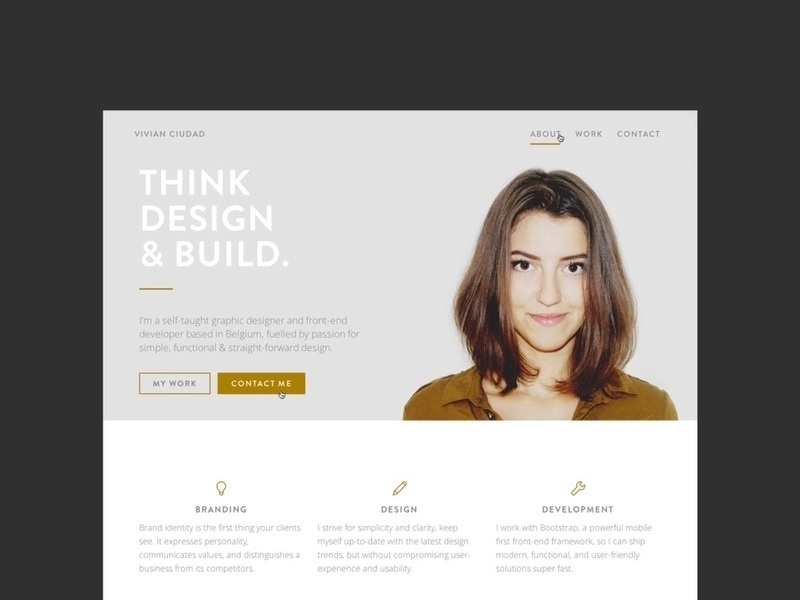 Portfolio 0.1 by Vivian on Dribbble