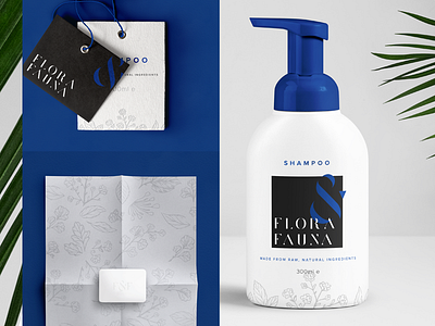 Fauna & Flora - Briefbox - Brand and packaging design bold cosmetic deep blue greek high end natural organic packaging pure white sharp sleek