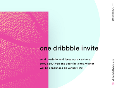 Dribbble invite giveaway! dribbble giveaway invite