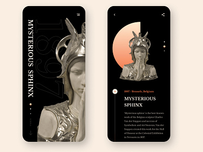Museum Mobile Concept app design ui uiux