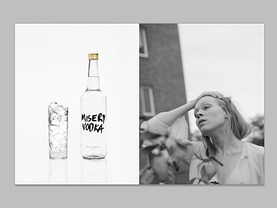 Misery Vodka - Identity art direction identity packaging photography