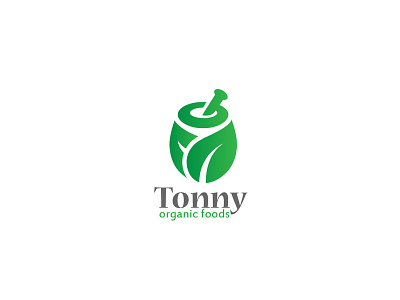 Logo - organic food company brand branding design flat gray green icon identity illustration illustrator lettering logo type typography ui vector web website