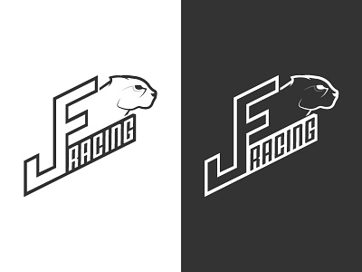 JF Racing animal cheetah jf jfr jfracing logo logotype motorcycle race racing team