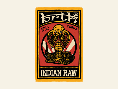 BRTH INDIAN RAW art art work brand design branding design illustration indian art japanese art typography vector