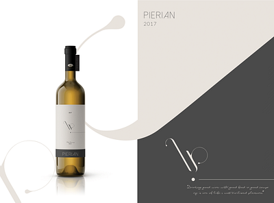 Pierian brand design brand identity branding graphic design identity branding illustration logo package design packaging typography wine wine bottle wine label