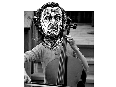 Easy peasy art artist draw drawing ink mixed photography violin