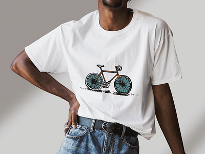 Urban EAT art bike black coffe color design drawing graphic identity ink mockup tshirt urban visual