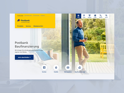 Postbank Cinemagraph Homepage account animated animation banking cinemagraph component design finance homepage module postbank startpage subtle ui uidesign ux uxdesign video