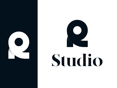 Logo / Roman Studio branding design figma icon logo typography vector