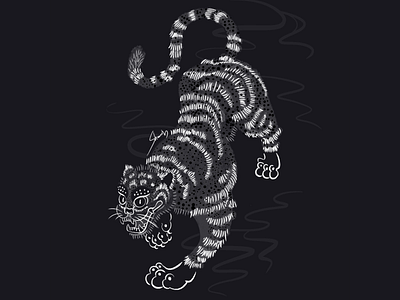 Panthera tigris design fashion illustration 设计