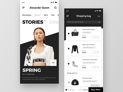 Shop App-01 app clothing fashion app luggage and bags shopapp ui ux