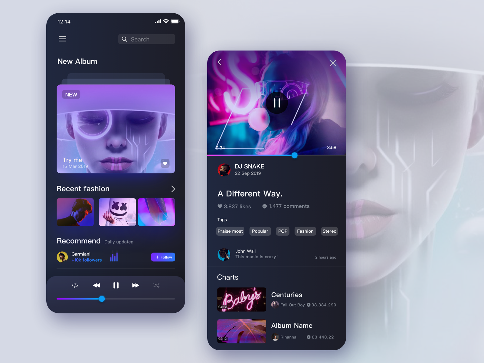 Music App By SHENGYI For UIGREAT Studio On Dribbble music-app-by-shengyi-for-uigreat-studio-on-dribbble