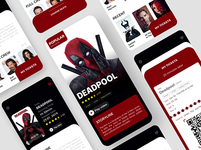 Movies App Concept-01 app design fashion illustration ios movies movies app ui ux