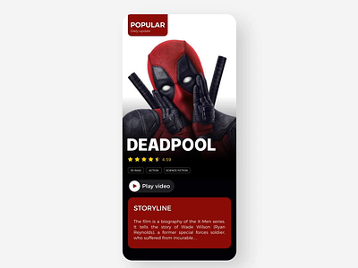 Movies App Concept 02 app design ios music musicapp ui ux 设计