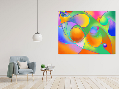 Color composition - Abstract illustration painting