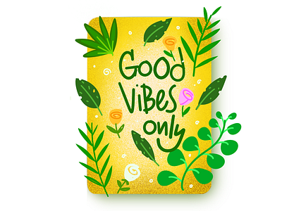 Good vibes illustration illustration procreate