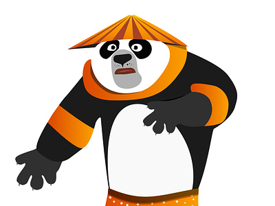 Kung Fu Panda branding cartoon colors design georgia illustration illustrator kungfupanda vector