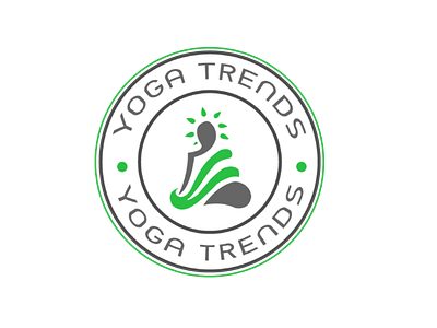 Yoga Trends illustrator logo design photoshop png