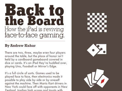 Back to the Board, Pt.1 article gaming ipad minimalist video game