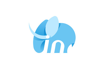 Elephant logo blue elephant logo logotype