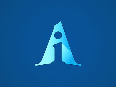 Askin askin blue design dégradé logo logotype